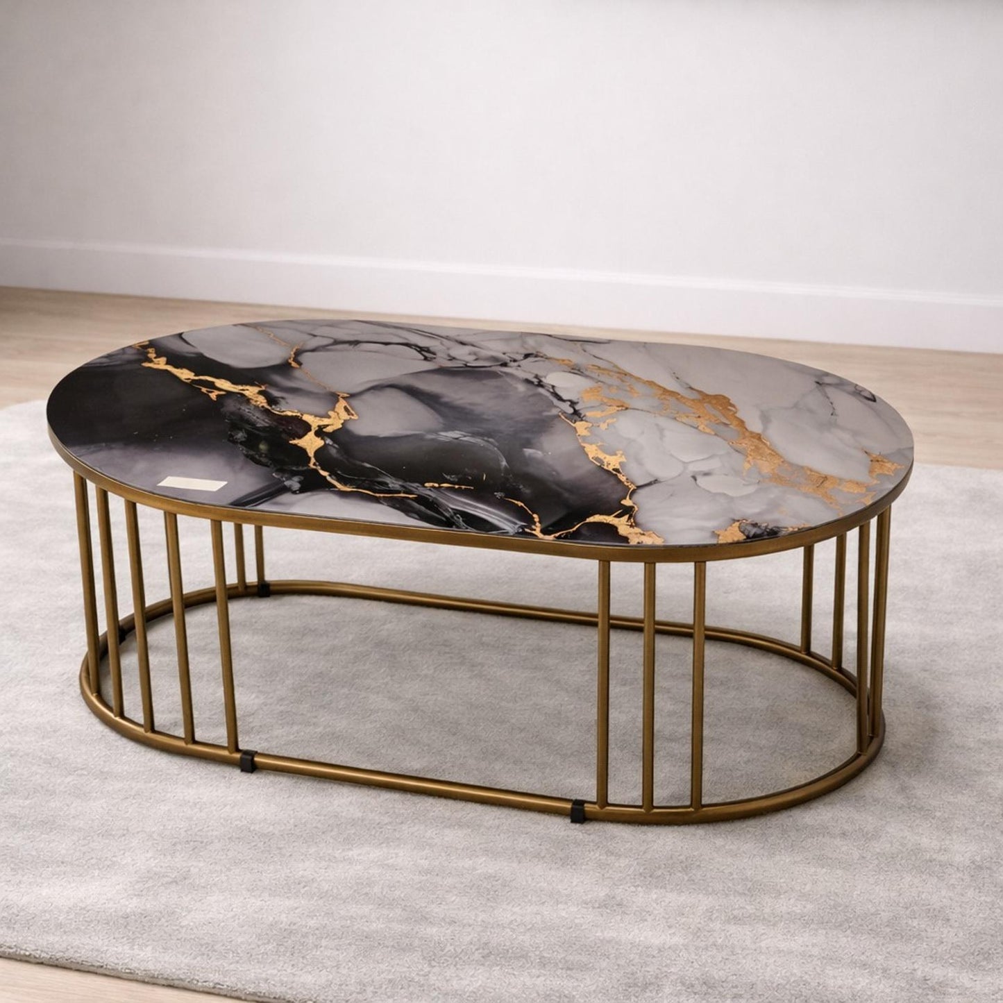 Modern Oval Center Table for Living Room | Premium Teapoy Table | Nandi Interiors Davangere