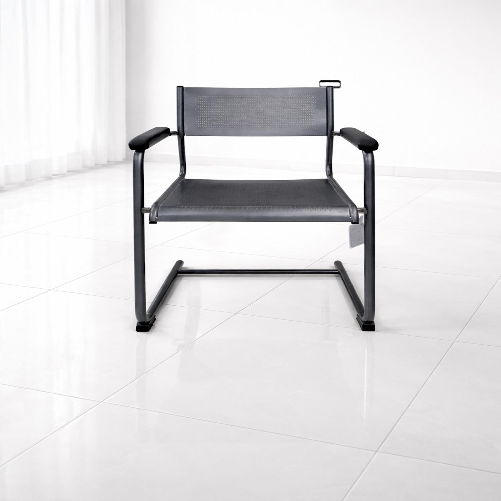 modern metal visitor chair with armrest office seating chair davangere