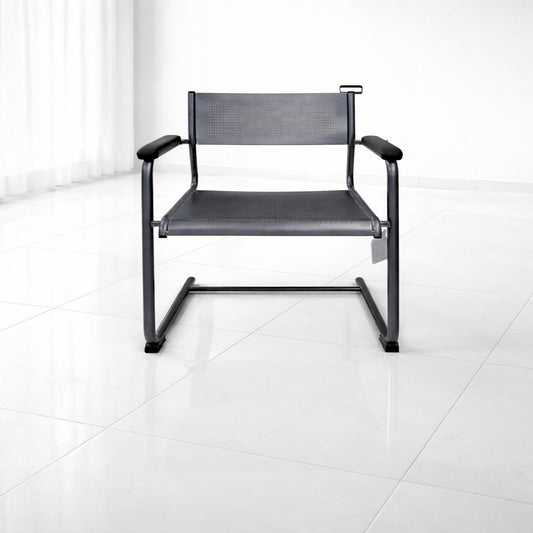 modern metal visitor chair with armrest office seating chair davangere