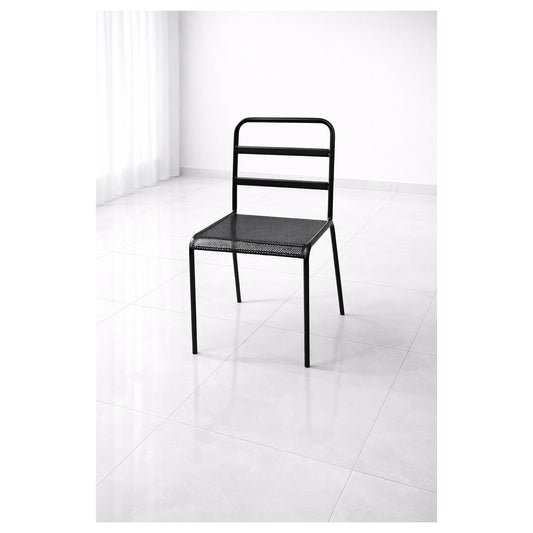 Minimal Metal Dining Chair | Stackable Modern Steel Chair for Home & Office