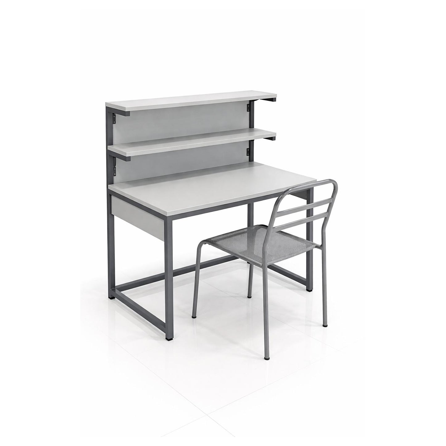 study table with double shelf and chair modern storage desk set davangere