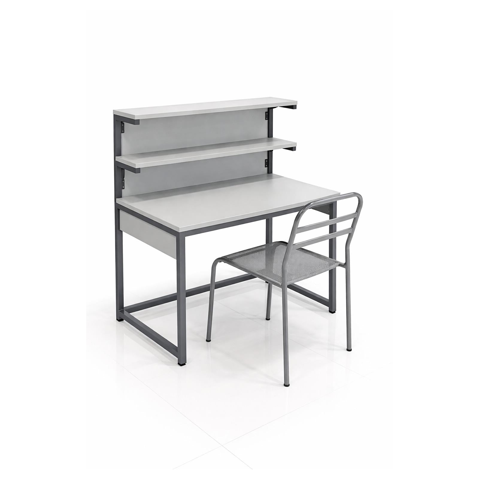 study table with double shelf and chair modern storage desk set davangere