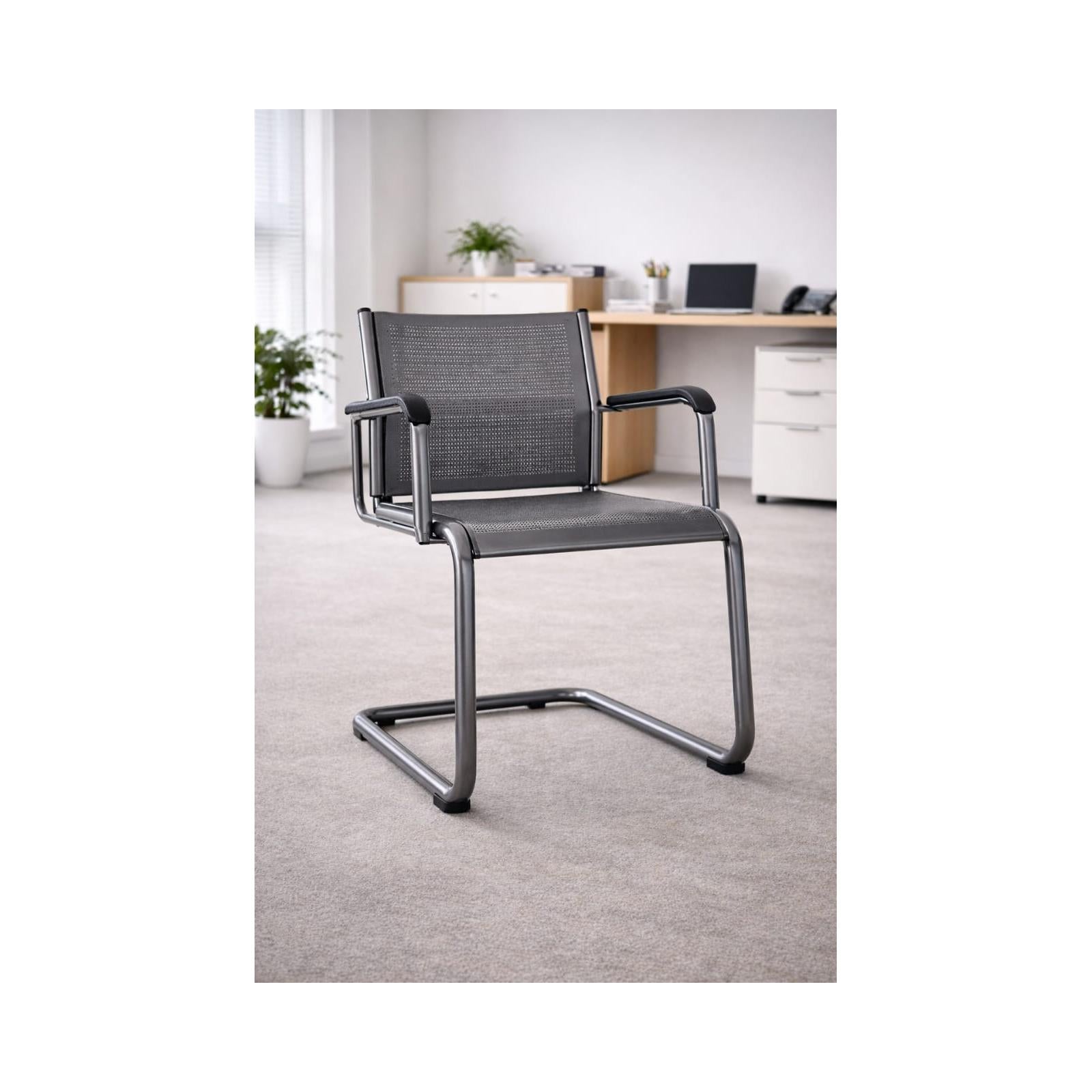 premium metal visitor chair with armrest office waiting chair davangere