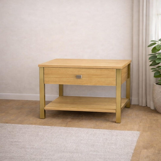 modern wooden bedside table with drawer nightstand for bedroom